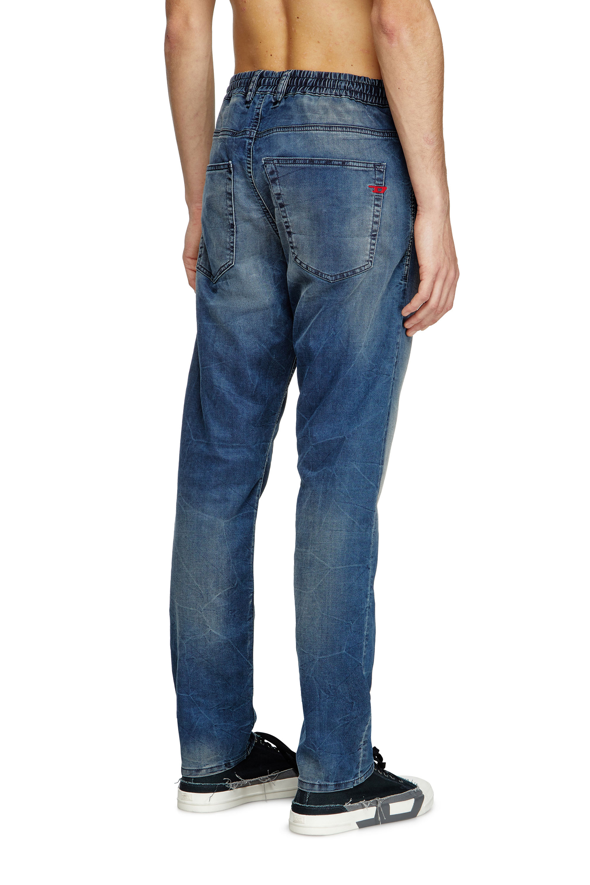 Diesel - Man's Regular 2030 D-Krooley Joggjeans® 068PI, Medium blue - 4