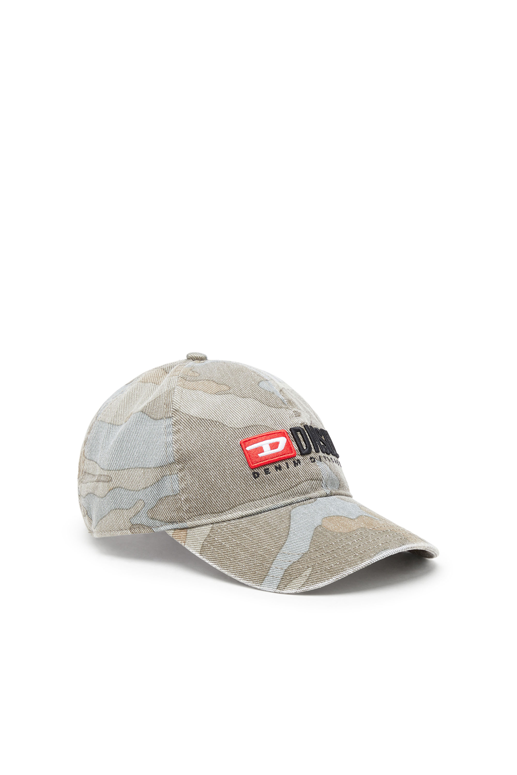 Diesel - CORRY-DIV-CMF, Man's Baseball cap with camo print in Green/Grey - 1