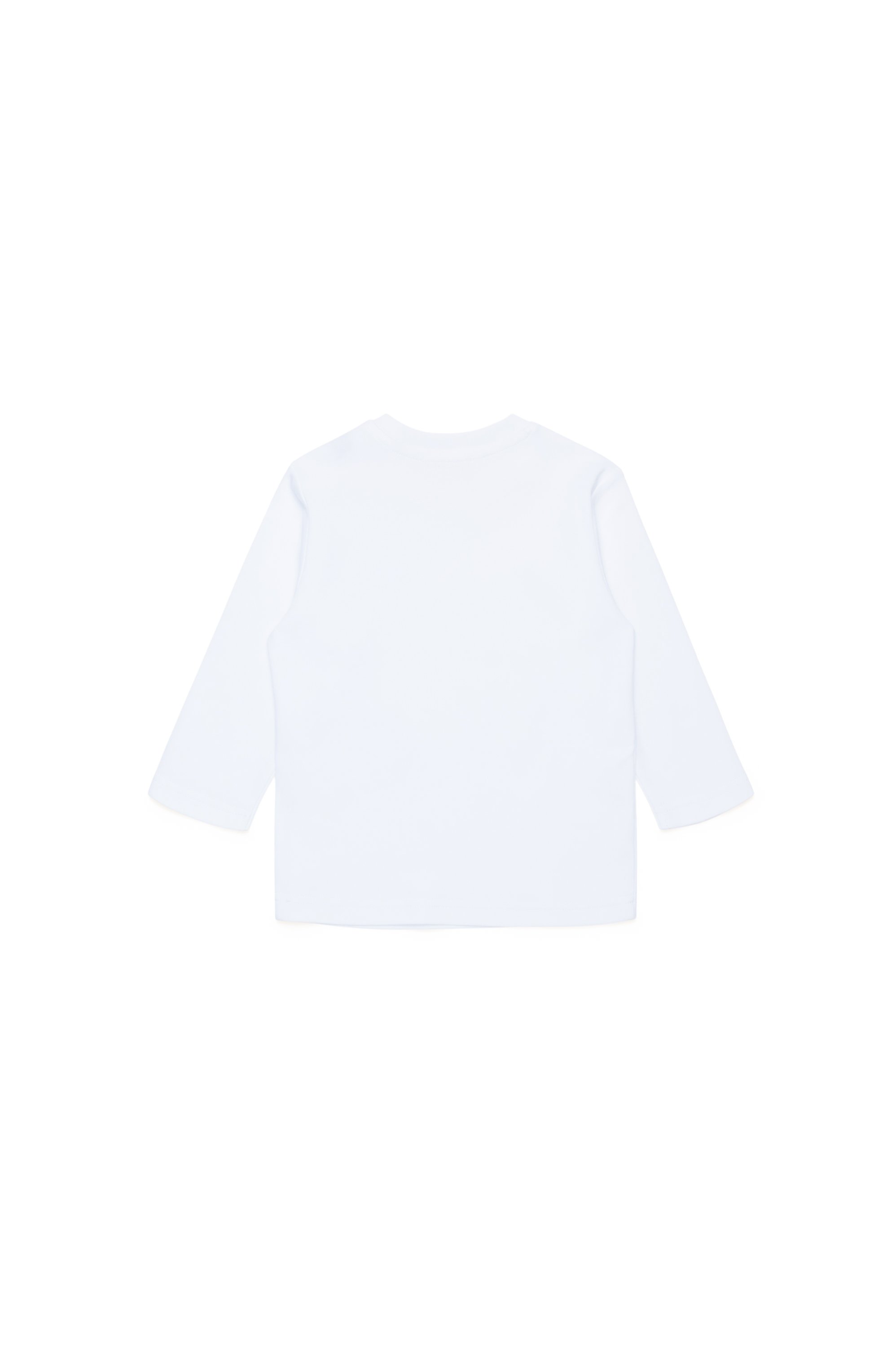Diesel - TJUSTDOVALPJLSB, Man Long-sleeve T-shirt in organic cotton in White - Image 2