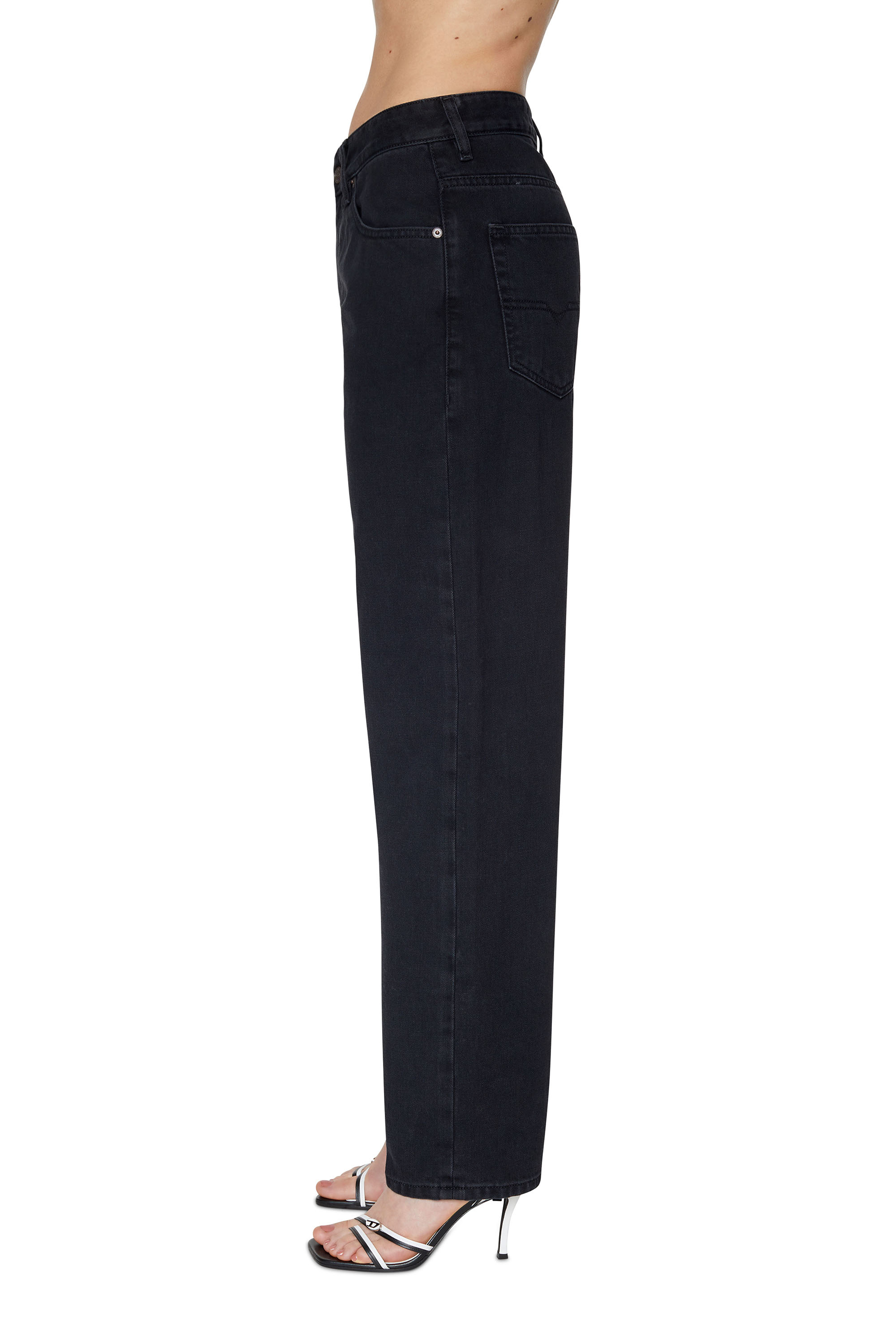 Diesel - Woman's Straight Jeans 1999 D-Reggy Z09RL, Black/Dark grey - 5